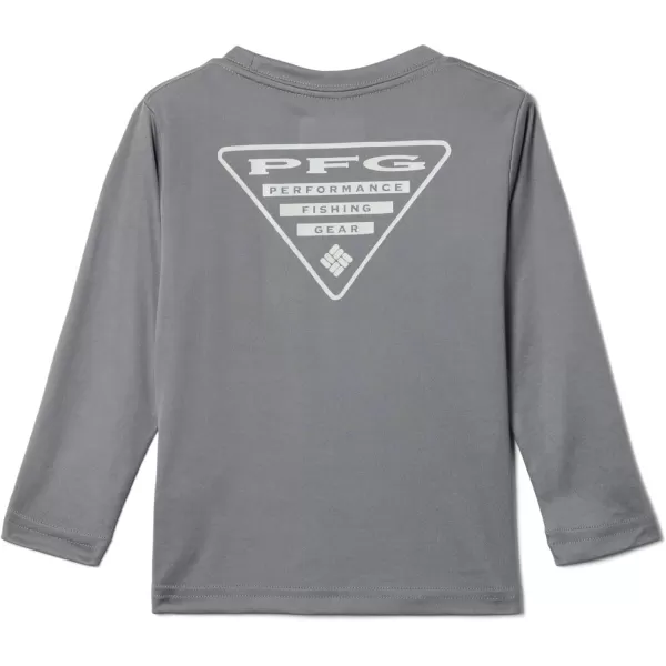 imageColumbia Boys Terminal Tackle PFG Triangle Logo Long SleeveCity GreyCool Grey