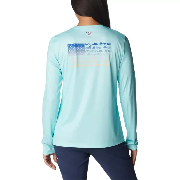 imageColumbia Boys Tidal Tee PFG Fish Flag Long SleeveGulf StreamFish and Friends Flag Ombre