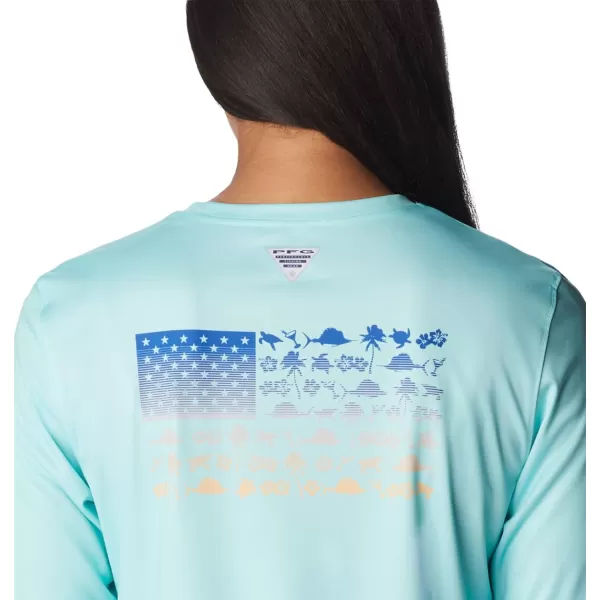 imageColumbia Boys Tidal Tee PFG Fish Flag Long SleeveGulf StreamFish and Friends Flag Ombre