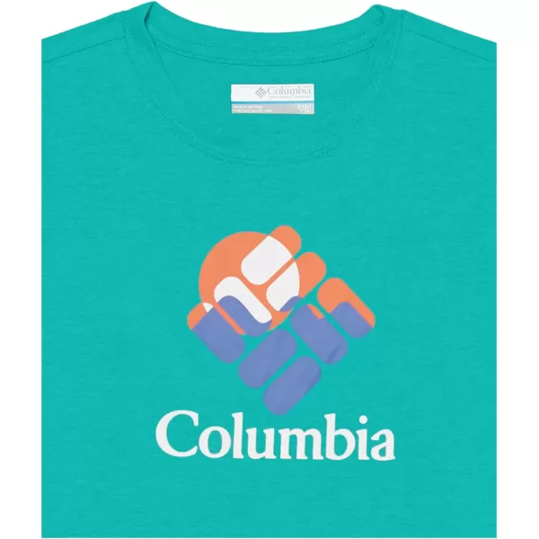 imageColumbia Boys Valley Creek Short Sleeve Graphic ShirtBright AquaGemscape Graphic