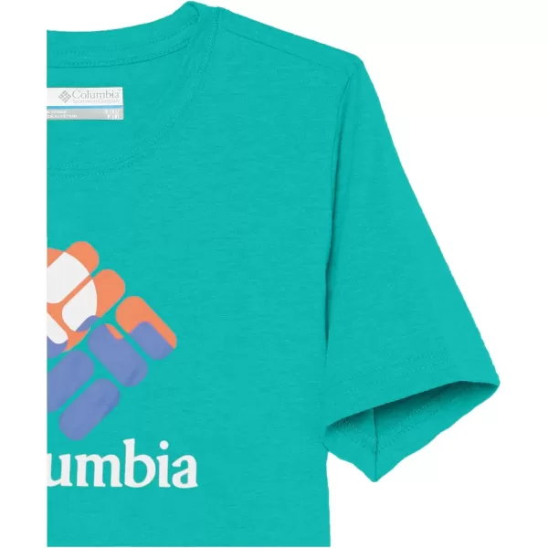imageColumbia Boys Valley Creek Short Sleeve Graphic ShirtBright AquaGemscape Graphic