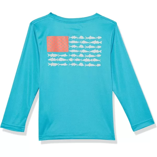 imageColumbia Boys Y Terminal Tackle PFG Fish Flag LsOcean TealCool Green