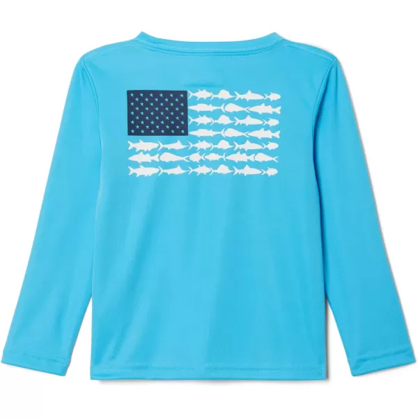 imageColumbia Boys Y Terminal Tackle PFG Fish Flag LsRiptideWhite