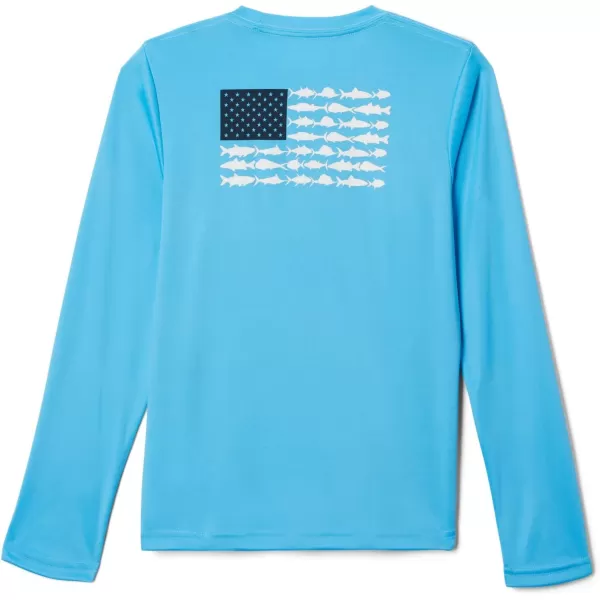 imageColumbia Boys Y Terminal Tackle PFG Fish Flag LsRiptideWhite