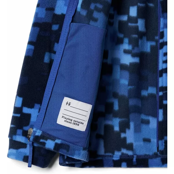 imageColumbia Boys Zing Iii Fleece JacketToddler Boys Bright Indigo Weave Print