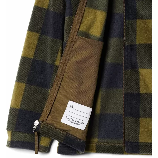 imageColumbia Boys Zing Iii Fleece JacketToddler Boys New Olive Check B Print