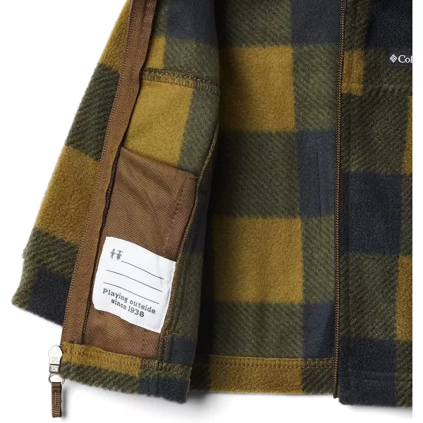 imageColumbia Boys Zing Iii Fleece JacketToddler Boys New Olive Check B Print