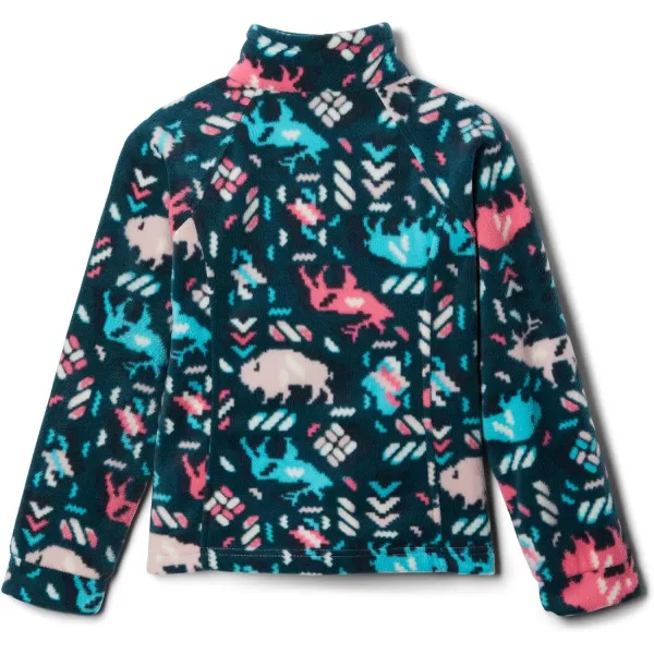 imageColumbia Girls Benton Springs Ii Printed Fleece JacketBig Girls Camellia Rose Buffaloroam