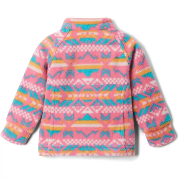 imageColumbia Girls Benton Springs Ii Printed Fleece JacketBig Girls Camellia Rose Checkered Peaks