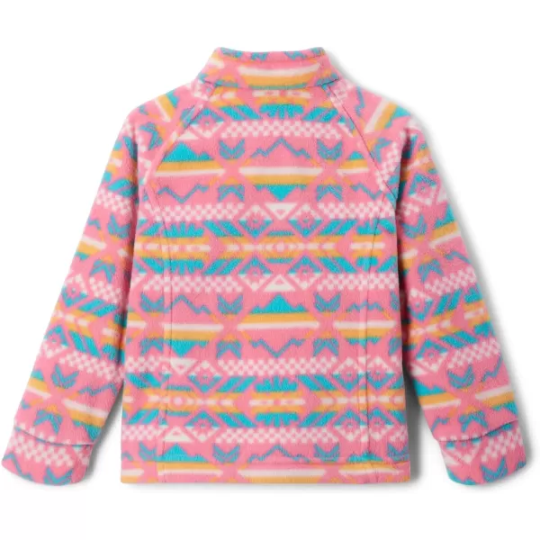 imageColumbia Girls Benton Springs Ii Printed Fleece JacketBig Girls Camellia Rose Checkered Peaks