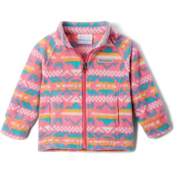 imageColumbia Girls Benton Springs Ii Printed Fleece JacketBig Girls Camellia Rose Checkered Peaks