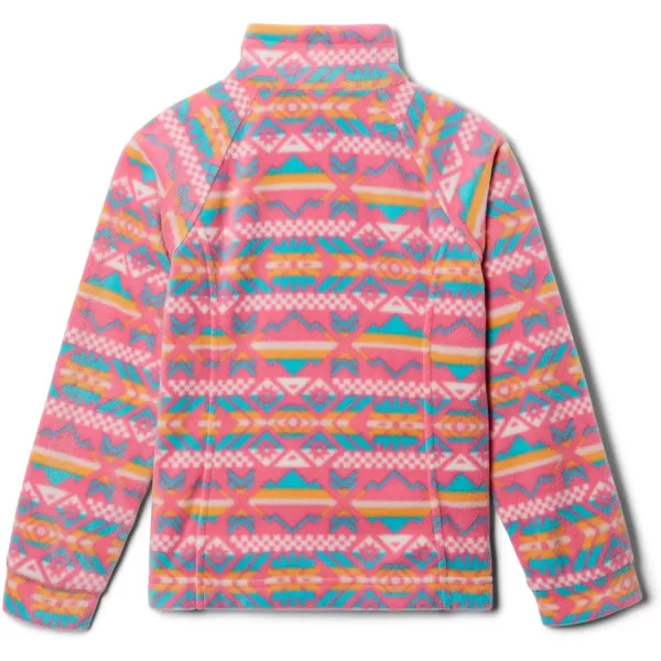 imageColumbia Girls Benton Springs Ii Printed Fleece JacketBig Girls Camellia Rose Checkered Peaks