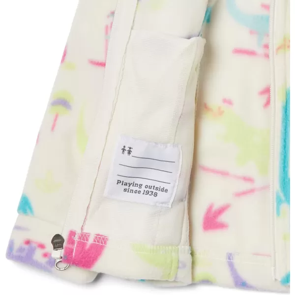 imageColumbia Girls Benton Springs Ii Printed Fleece JacketBig Girls Chalk Skisaurus