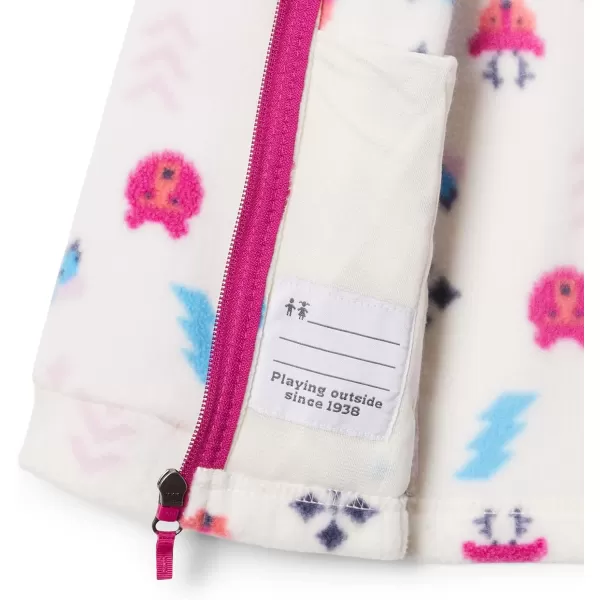 imageColumbia Girls Benton Springs Ii Printed Fleece JacketBig Girls Chalk Woodlands