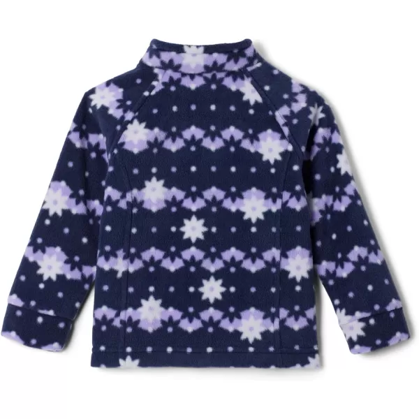 imageColumbia Girls Benton Springs Ii Printed Fleece JacketBig Girls Dark Nocturnal Daisy Dot