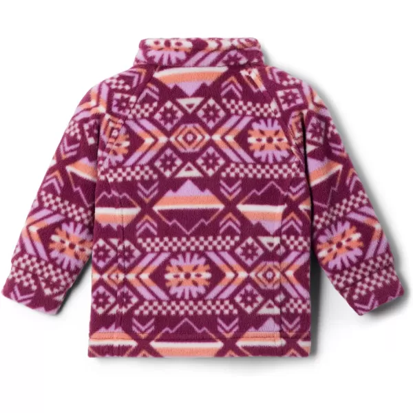 imageColumbia Girls Benton Springs Ii Printed Fleece JacketBig Girls Marionberry Checkered Peaks