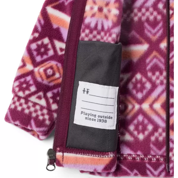 imageColumbia Girls Benton Springs Ii Printed Fleece JacketBig Girls Marionberry Checkered Peaks