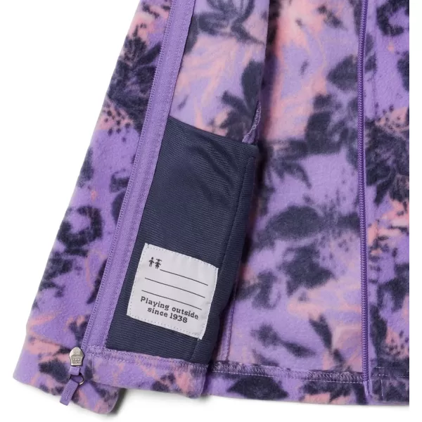 imageColumbia Girls Benton Springs Ii Printed Fleece JacketBig Girls Paisley Purple Aurelian