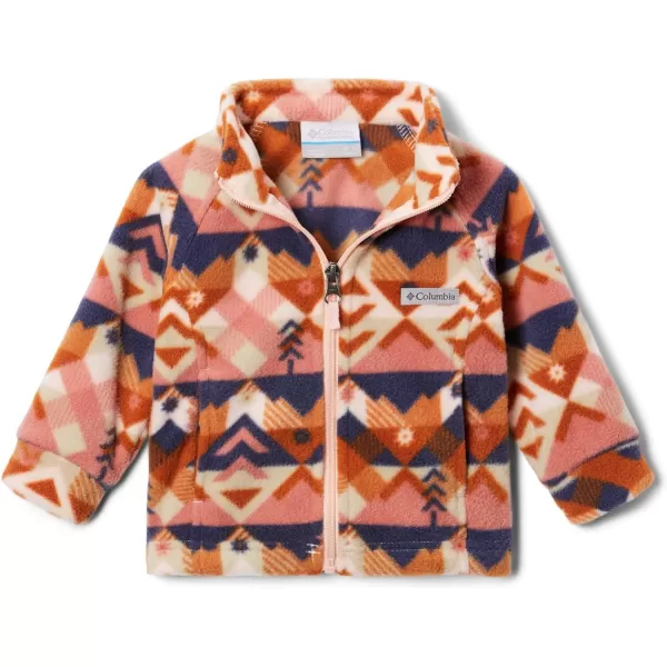 imageColumbia Girls Benton Springs Ii Printed Fleece JacketBig Girls Peach Blossom Checkpoint