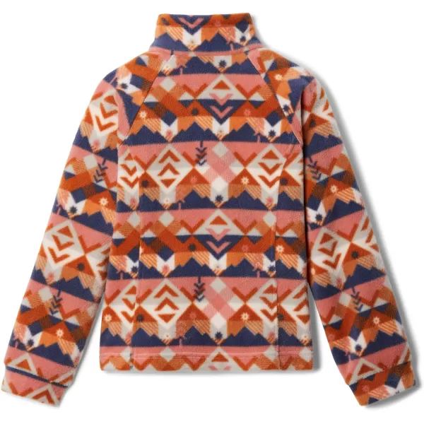 imageColumbia Girls Benton Springs Ii Printed Fleece JacketBig Girls Peach Blossom Checkpoint