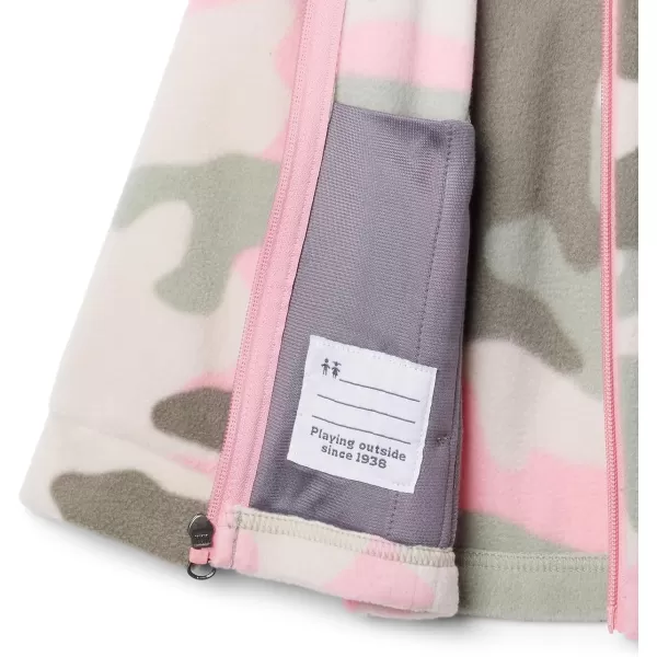 imageColumbia Girls Benton Springs Ii Printed Fleece JacketBig Girls Pink Orchid Mod Camo