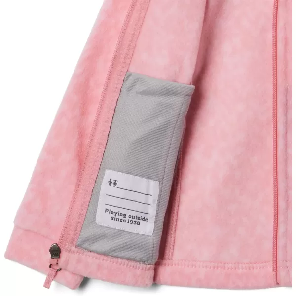 imageColumbia Girls Benton Springs Ii Printed Fleece JacketBig Girls Pink Orchid Terrain