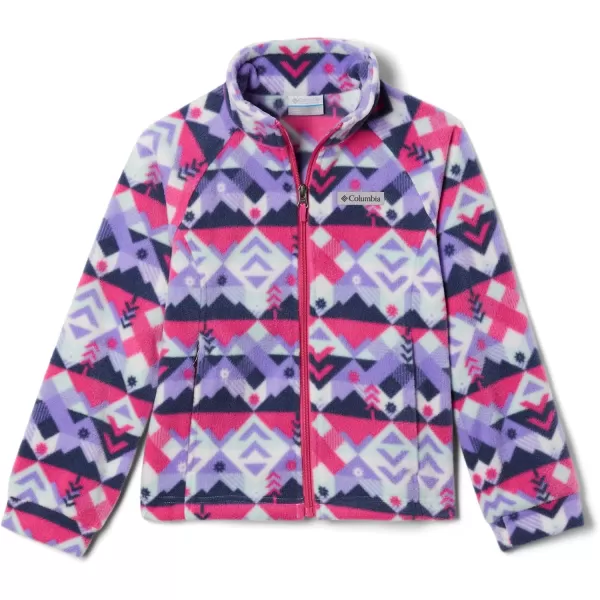 imageColumbia Girls Benton Springs Ii Printed Fleece JacketBig Girls White Checkpoint