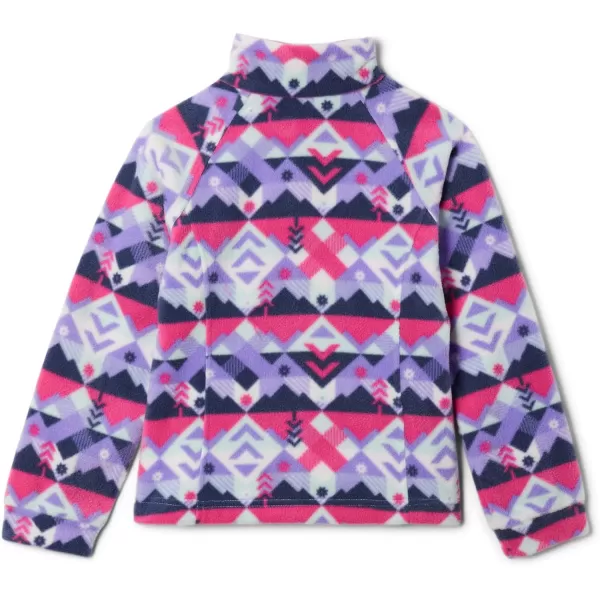 imageColumbia Girls Benton Springs Ii Printed Fleece JacketBig Girls White Checkpoint