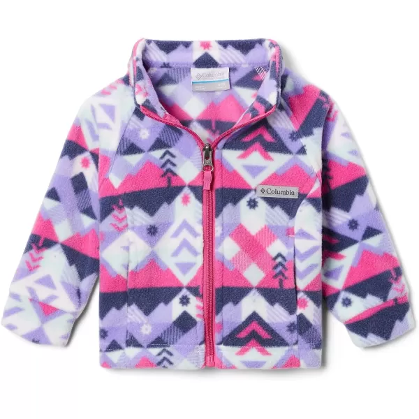 imageColumbia Girls Benton Springs Ii Printed Fleece JacketBig Girls White Checkpoint