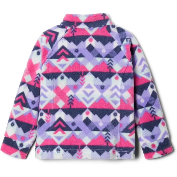 imageColumbia Girls Benton Springs Ii Printed Fleece JacketBig Girls White Checkpoint