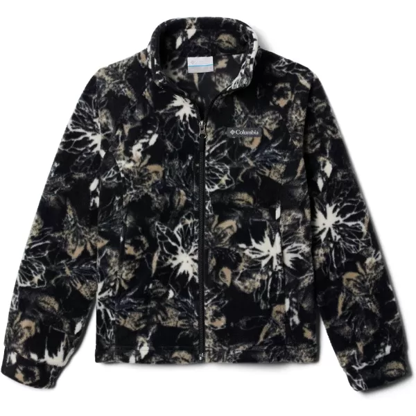 imageColumbia Girls Benton Springs Ii Printed Fleece JacketLittle Girls Black Aurelian
