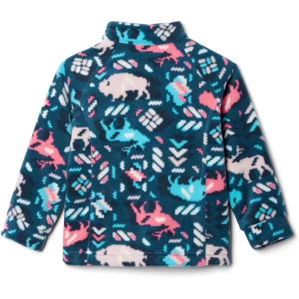 imageColumbia Girls Benton Springs Ii Printed Fleece JacketLittle Girls Camellia Rose Buffaloroam
