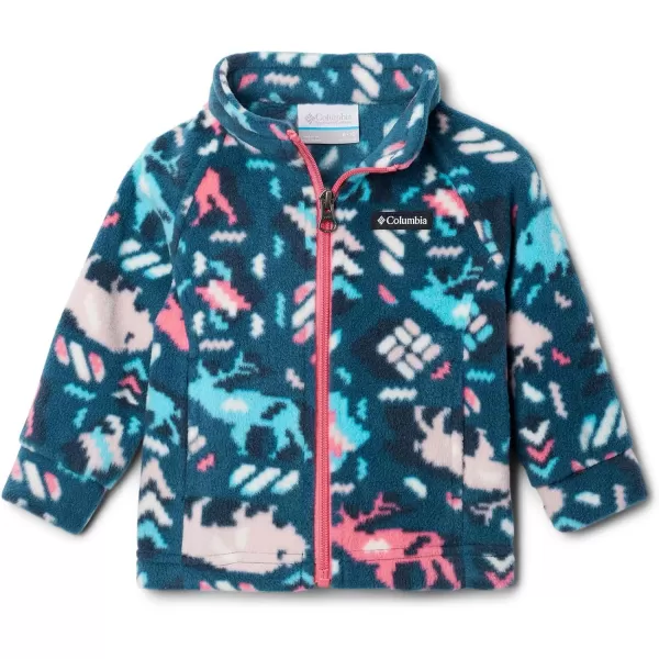 imageColumbia Girls Benton Springs Ii Printed Fleece JacketLittle Girls Camellia Rose Buffaloroam