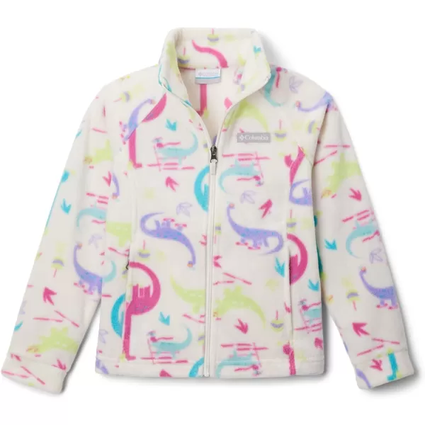 imageColumbia Girls Benton Springs Ii Printed Fleece JacketLittle Girls Chalk Skisaurus