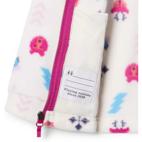 imageColumbia Girls Benton Springs Ii Printed Fleece JacketLittle Girls Chalk Woodlands