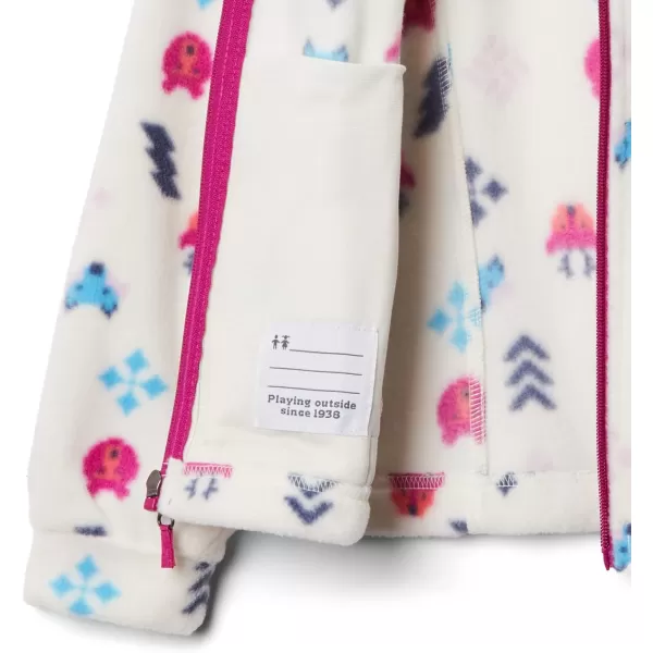 imageColumbia Girls Benton Springs Ii Printed Fleece JacketLittle Girls Chalk Woodlands