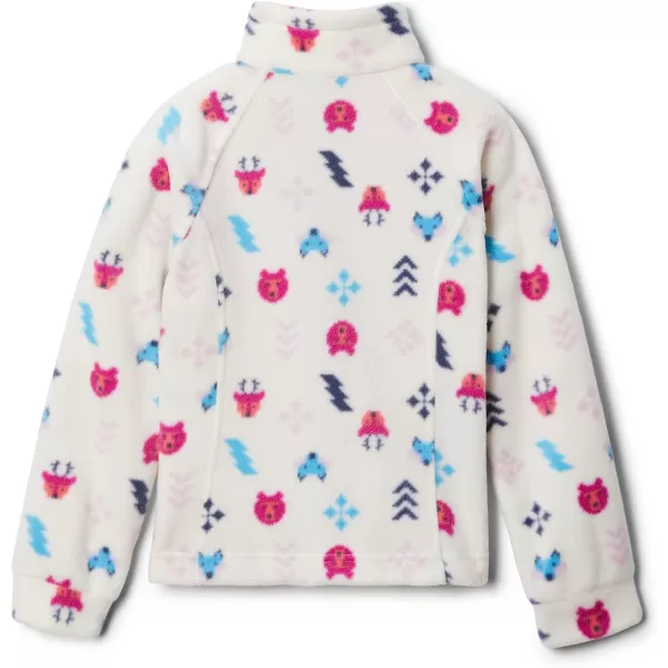 imageColumbia Girls Benton Springs Ii Printed Fleece JacketLittle Girls Chalk Woodlands