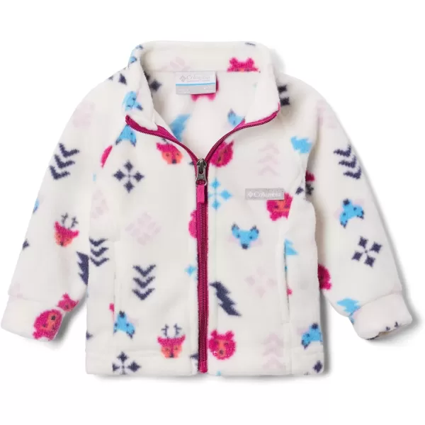 imageColumbia Girls Benton Springs Ii Printed Fleece JacketLittle Girls Chalk Woodlands