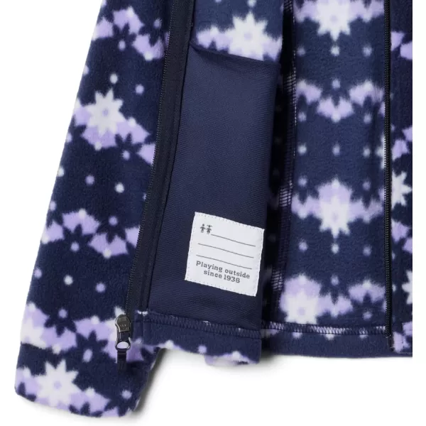imageColumbia Girls Benton Springs Ii Printed Fleece JacketLittle Girls Dark Nocturnal Daisy Dot