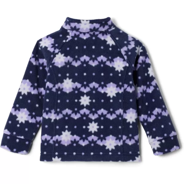 imageColumbia Girls Benton Springs Ii Printed Fleece JacketLittle Girls Dark Nocturnal Daisy Dot