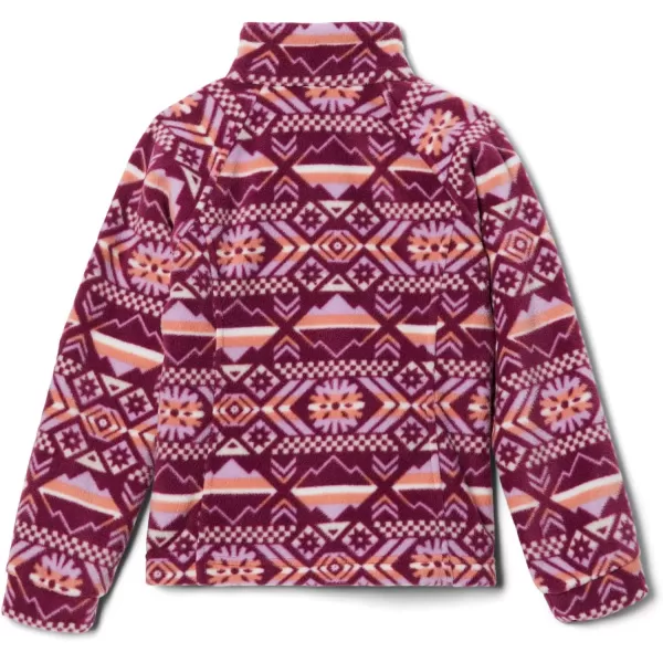 imageColumbia Girls Benton Springs Ii Printed Fleece JacketLittle Girls Marionberry Checkered Peaks