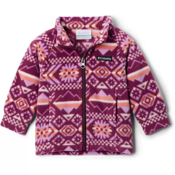 imageColumbia Girls Benton Springs Ii Printed Fleece JacketLittle Girls Marionberry Checkered Peaks