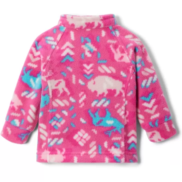 imageColumbia Girls Benton Springs Ii Printed Fleece JacketLittle Girls Pink Ice Buffaloroam