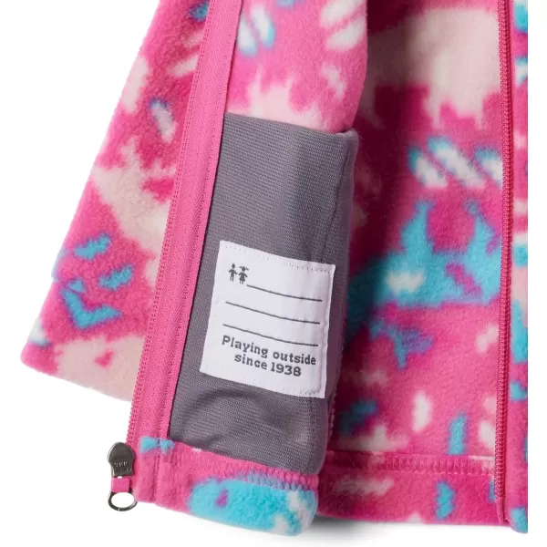 imageColumbia Girls Benton Springs Ii Printed Fleece JacketLittle Girls Pink Ice Buffaloroam