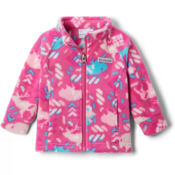 imageColumbia Girls Benton Springs Ii Printed Fleece JacketLittle Girls Pink Ice Buffaloroam
