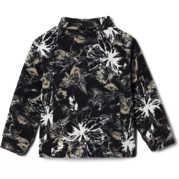 imageColumbia Girls Benton Springs Ii Printed Fleece JacketToddler Girls Black Aurelian