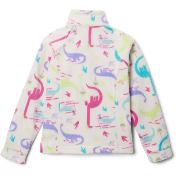 imageColumbia Girls Benton Springs Ii Printed Fleece JacketToddler Girls Chalk Skisaurus