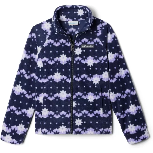 imageColumbia Girls Benton Springs Ii Printed Fleece JacketToddler Girls Dark Nocturnal Daisy Dot