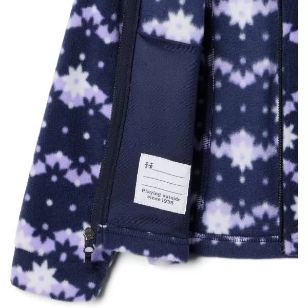imageColumbia Girls Benton Springs Ii Printed Fleece JacketToddler Girls Dark Nocturnal Daisy Dot