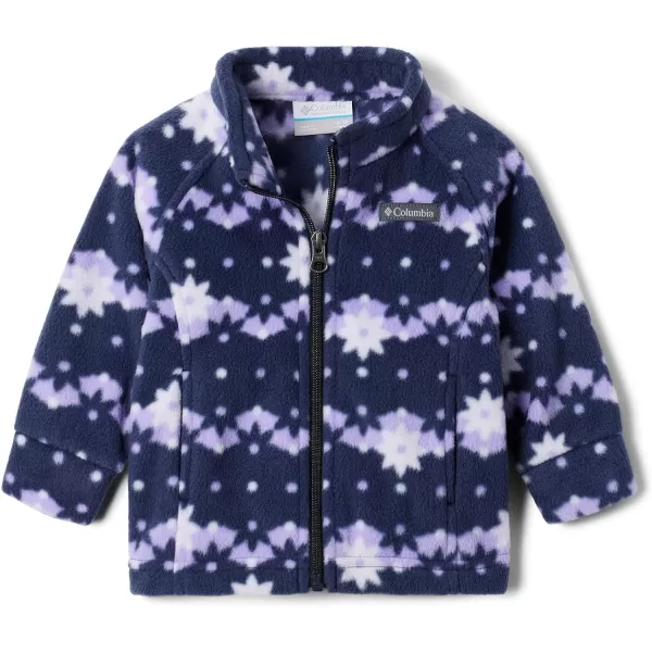 imageColumbia Girls Benton Springs Ii Printed Fleece JacketToddler Girls Dark Nocturnal Daisy Dot
